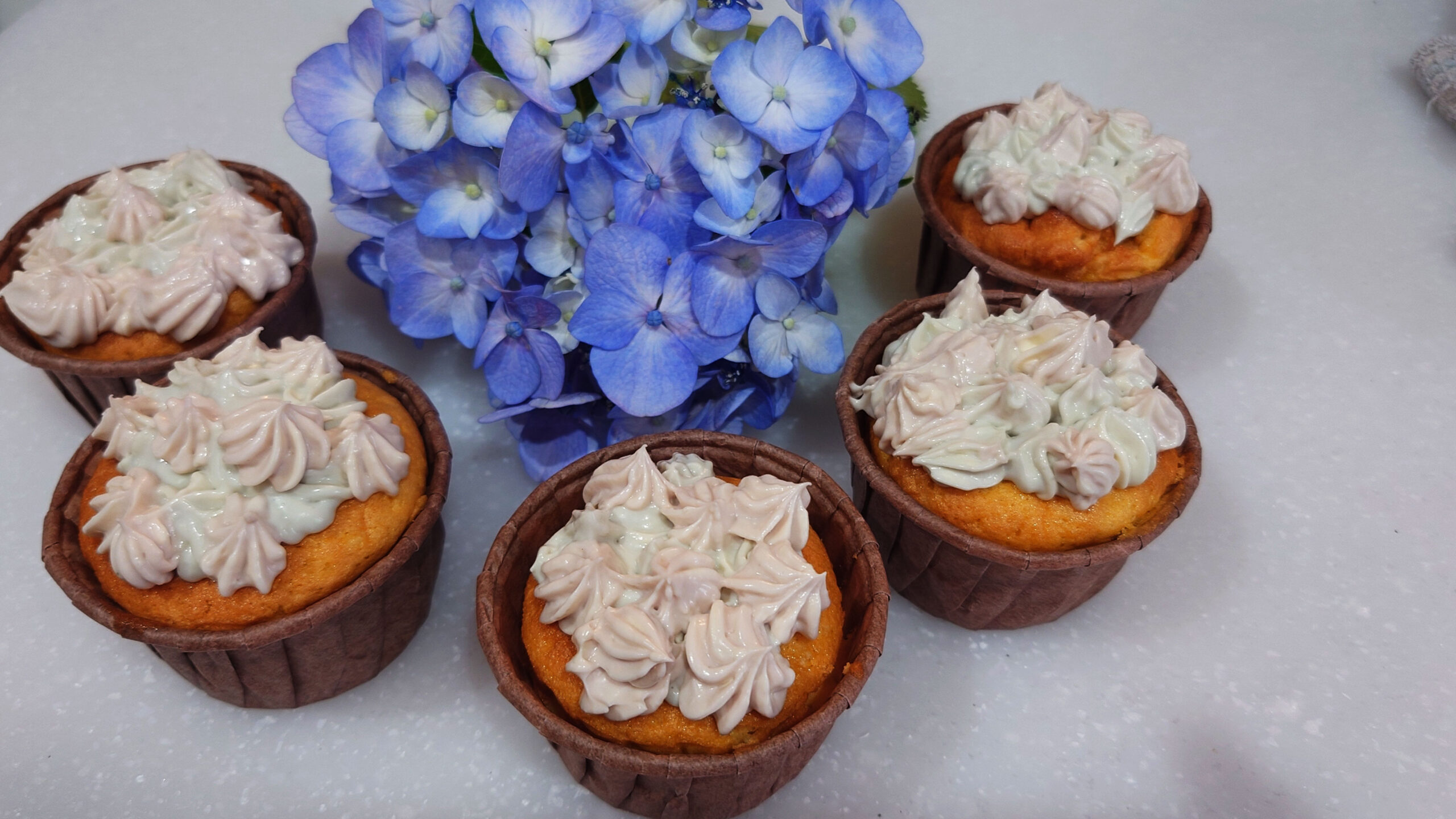 あじさいカップケーキ | 蔵クッキング